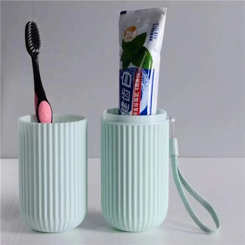 Portable Toothpaste Toothbrush Protect Holder Case Travel Camping Storage Box Organizer Travel Toiletries Storage Cup New Creat Econic Blanks