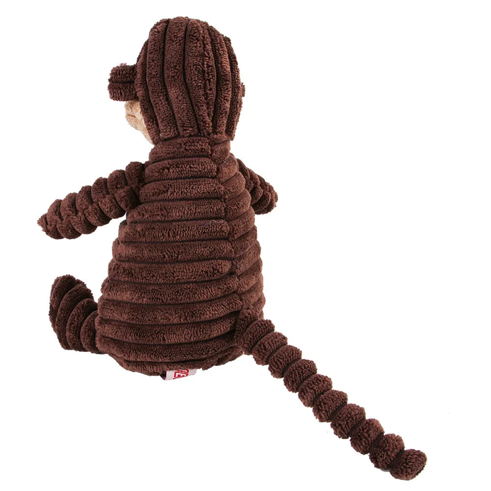 Pet Dog Molar Toy Vent Training Corduroy Monkey Pig Voice Plush Toy Dog Tooth Cleaning Supplie Dog Toys for Large Dogs Quick Pick Grocers