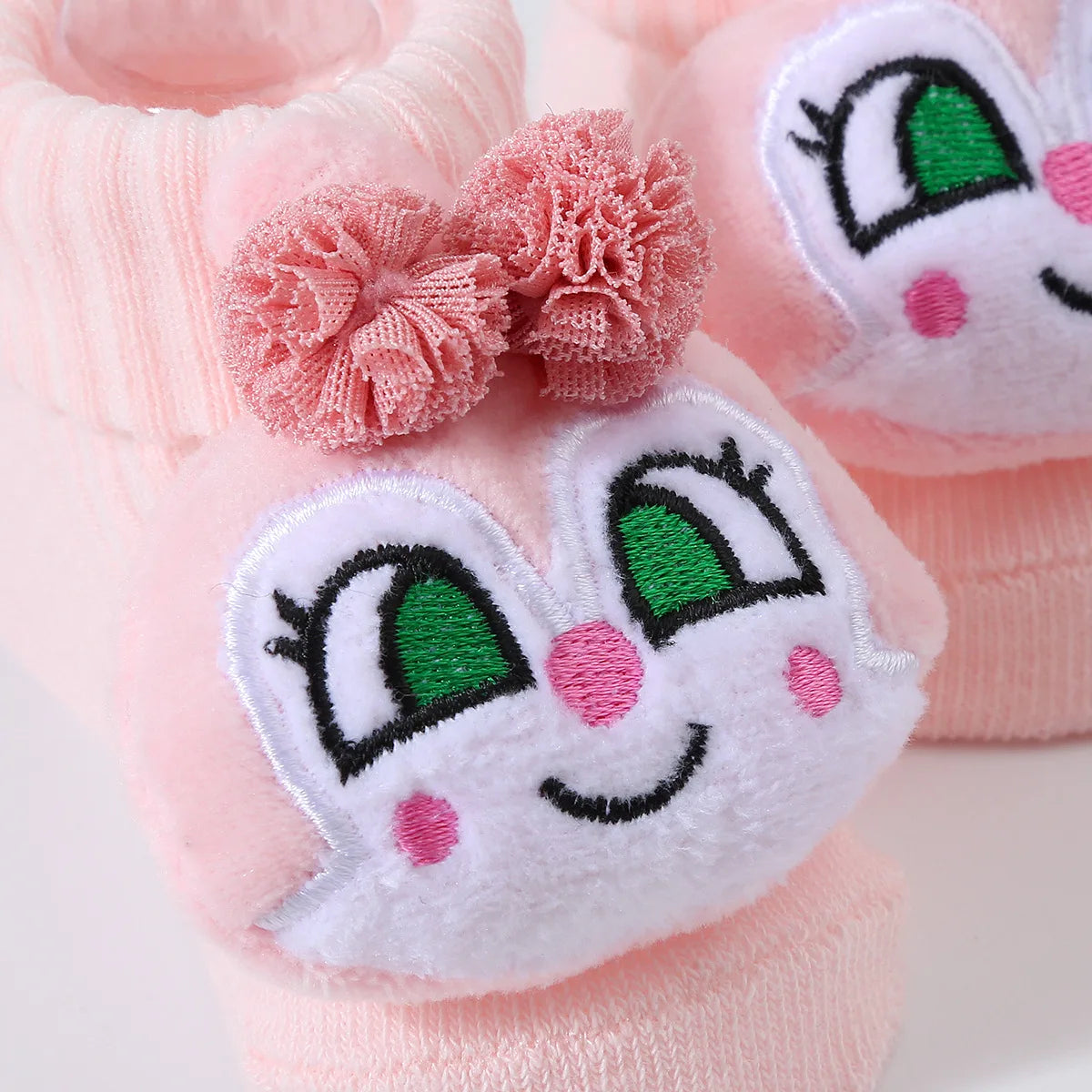 Cute Cartoon Doll Newborn Socks Spring New Baby Soft Solid Prewalker Knitted Sock For Girls Boys Infant Knitting Floor Socks Quick Pick Grocers