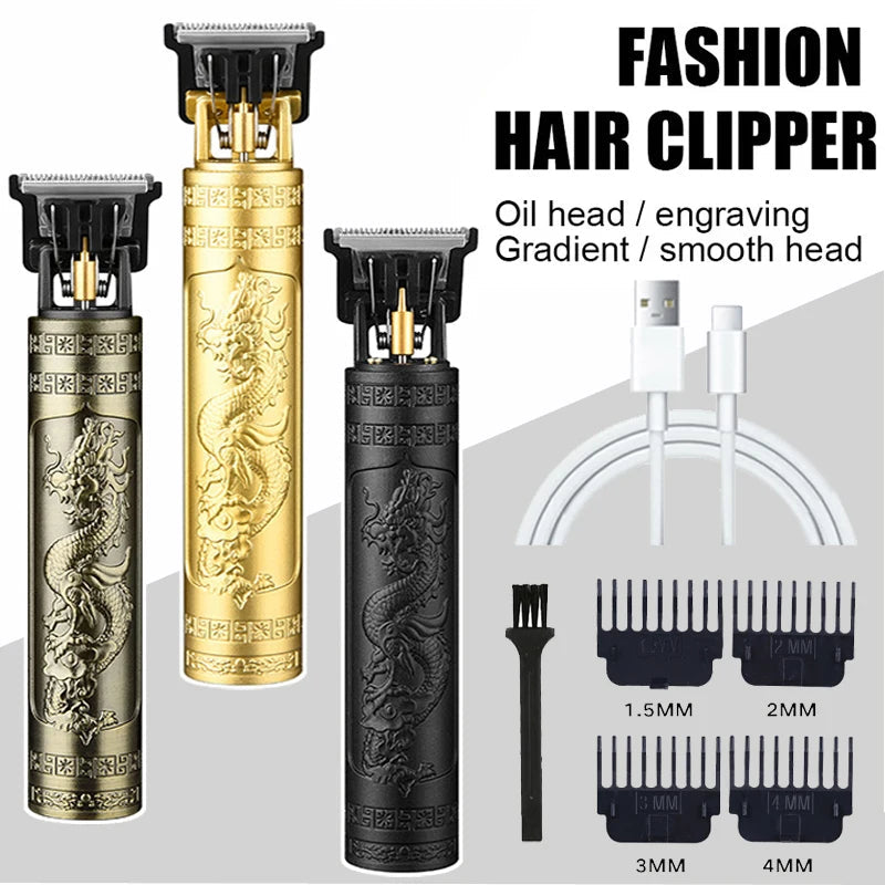 Vintage Cordless Hair Cutting Machine Portable Hair Clipper Electric Hair Trimmer USB Fast Charging Shaver Barber For Hairdresse Quick Pick Grocers