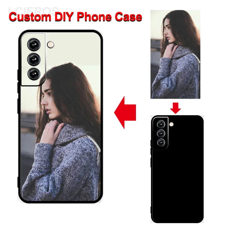 Custom Case for Samsung Galaxy S25 S24 S23 S22 S21 S20 FE Ultra Plus A53 A73 Note 20 A52S A32 A51 DIY Personaliz Picture Cover Quick Pick Grocers