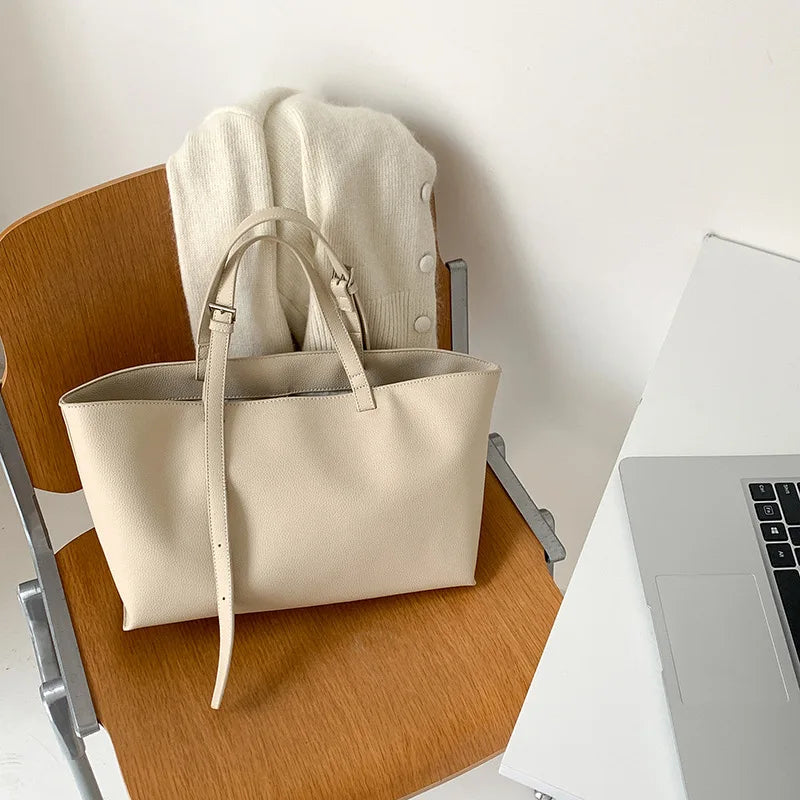 Casual Soft Tote Women Bag PU Leather Shoulder Bags for Women 2026 NEW High Quality Handbags and Purses Large Shopper Purses Quick Pick Grocers