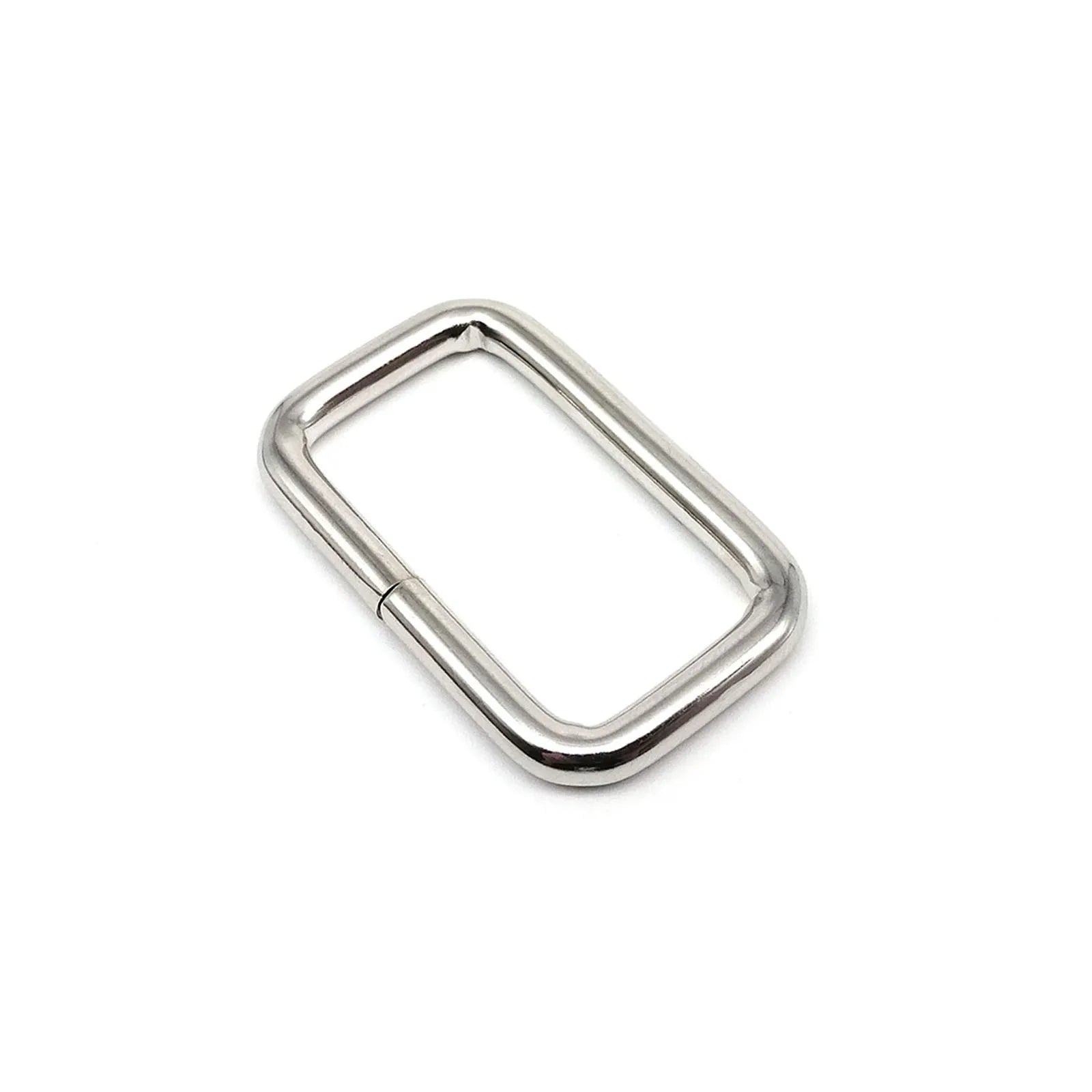 5pcs Metal Heavy Duty Thickened Leather Bag Backpack Strap Belt Web Rectangle Square Loop O D Loop Ring Buckle Clasp Repair DIY Quick Pick Grocers