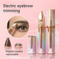 Portable 2 IN 1 Electric Epilator Eyebrow Trimmer Women's Body Facial Lip Epilator Rechargeable Mini Painless Razor Shave Shaver Quick Pick Grocers