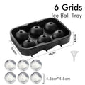 Ice Cube Tray Silicone Ice Ball Freezer Mold Square Ice Cube Maker with Lid 4/6/8 Grids for Whiskey Cocktail Coffee Accessories Quick Pick Grocers