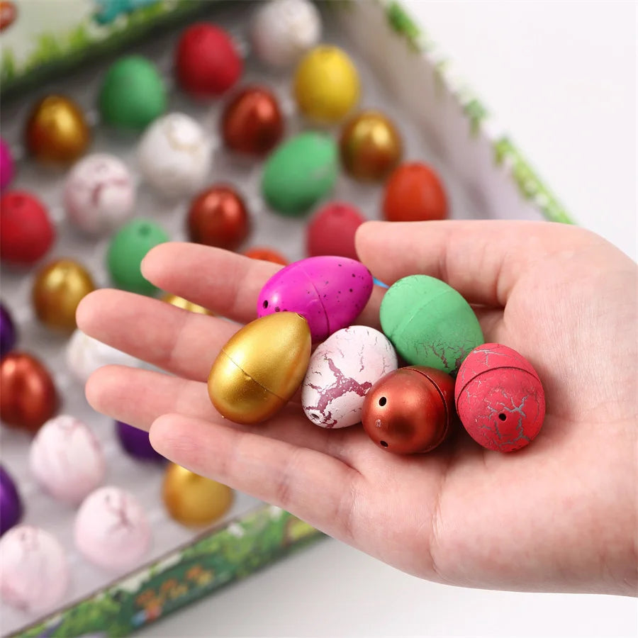 Sunpao 60pcs Magic Dinosaur Eggs Hatching in Water Growing Dinosaur Egg Animal Breeding Educational Toys for Children Kids Gifts Quick Pick Grocers