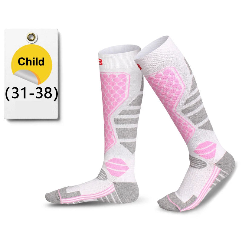 GTUBIKE 1 Pair Winter Warm Ski Stockings Thickening Hiking Socks for Women Men Anti-Cold Skiing Outdoor Sport Stockings Snow Quick Pick Grocers