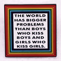 Rainbow LGBT Encourage Letters Metal Enamel Badge Gay Lesbian Asexual Transgender Adaptive Lapel Pin Jewelry Gifts Accessories Quick Pick Grocers