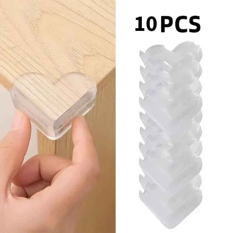 Transparent PVC Baby Protection Strip with Double-Sided Tape Anti-Bumb Kid Safety Table Edge Furniture Guard Corner L Protectors Purest Peak