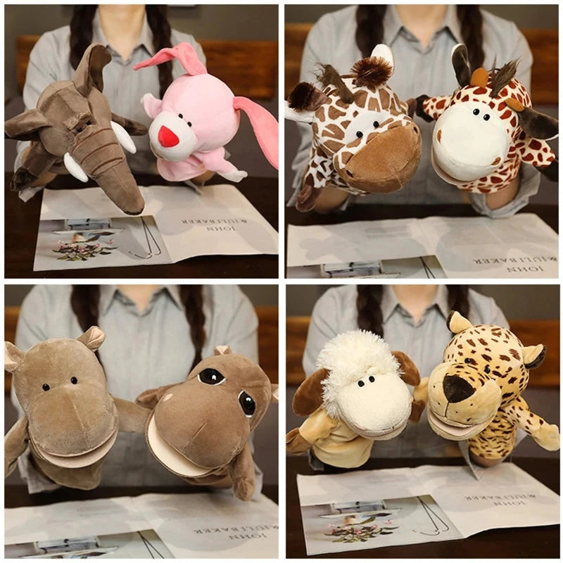 Hand Finger Puppets – Cartoon Plush Toy for Kids & Party Fun Econic Blanks