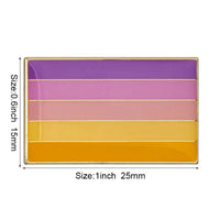 Pride Badge Bisexual Pansexual Brooch Lesbian Pride Pin Flag LGBTQ Gay Flag Lapel Pin Quick Pick Grocers