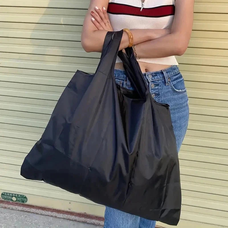 Large Capacity Foldable Portable Supermarket Environmentally Friendly Shopping Grocery Bag, Waterproof Shoulder Storage Bag Econic Blanks