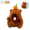 1-20PCS Plush Persimmon Wagging Tail Capybara Key Pendant Cute Plush Keychain Plush Doll Toy Schoolbag Pendant Gift Pendant Econic Blanks
