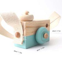 Wooden Fashion Camera Baby Toys Pendant Baby Block Montessori Toys for Children Wooden DIY Presents Nursing Gift Outdoor Toys Purest Peak