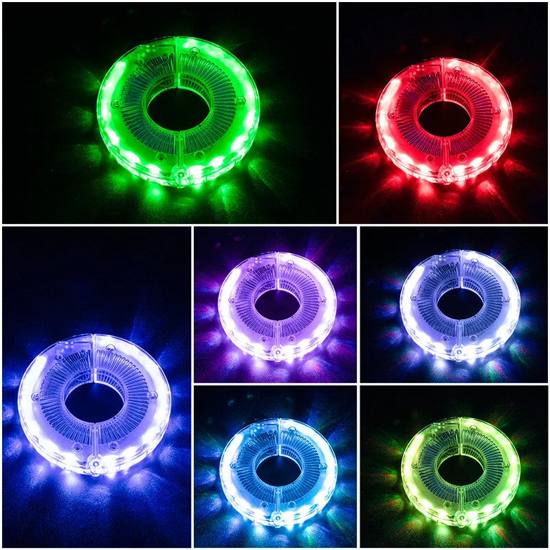ROCKBROS Bicycle Wheel Light Smart LED Light 1PCS Warning Light 7 Colors MTB Bike Light Vibration Sensing Light Bike Accessories Quick Pick Grocers