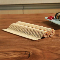 Exquisite Bamboo Sushi Mat with White Finish Seaweed Rice Roll Curling Non Stick Japanese Style Kitchen Essential  Sushi Making Quick Pick Grocers