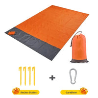 Waterproof Pocket Beach Mat Folding Beach Blanket Camping Mat Lightweight Lightweight Mat Outdoor Picnic Mat Econic Blanks