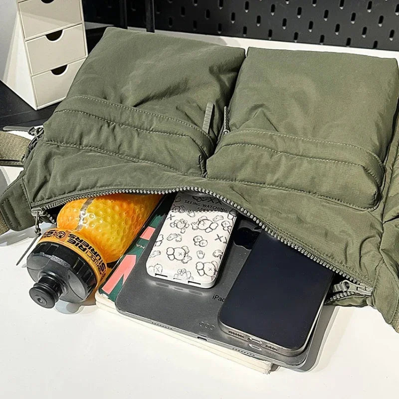 Casual Multi-pocket Messenger Bags for Women Fashion Nylon Shoulder Bag Ladies Large Handbags Female Travel Shopping Tote Purse Quick Pick Grocers