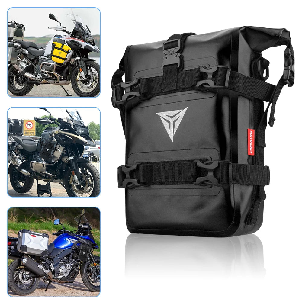 For BMW R1200GS R1250GS ADV For HONDA NC750X CB500X Motorcycle Frame Crash Bars Waterproof Bag Bumper Repair Tool Placement Bag Quick Pick Grocers