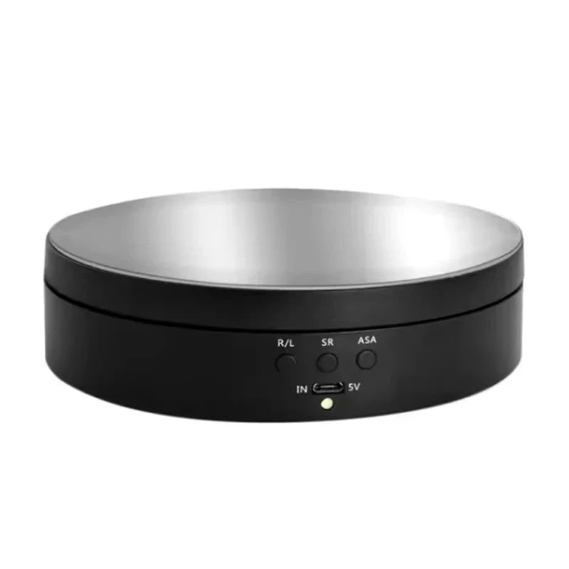 Motorised Rotating Mirror Display Stand,360 Degree Turntable, Jewellery Holder,USB Power Supply, Rotating Shooting, Three Speeds Econic Blanks