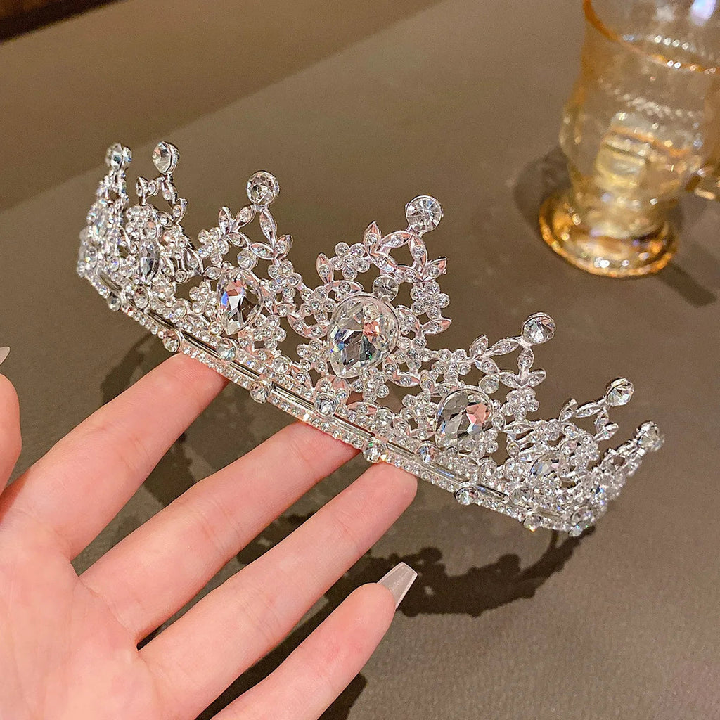 1 large crown fashionable temperament crown headband sweet wind hair accessory suitable for performances and birthdays Quick Pick Grocers