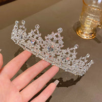 1 large crown fashionable temperament crown headband sweet wind hair accessory suitable for performances and birthdays Quick Pick Grocers