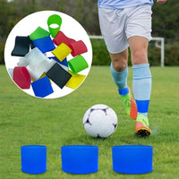 1 Pair Soccer Shin Guard Straps Silicones Shin Pad Holder Practical Shin Pad Banding for Football Running Cycling Sports Quick Pick Grocers