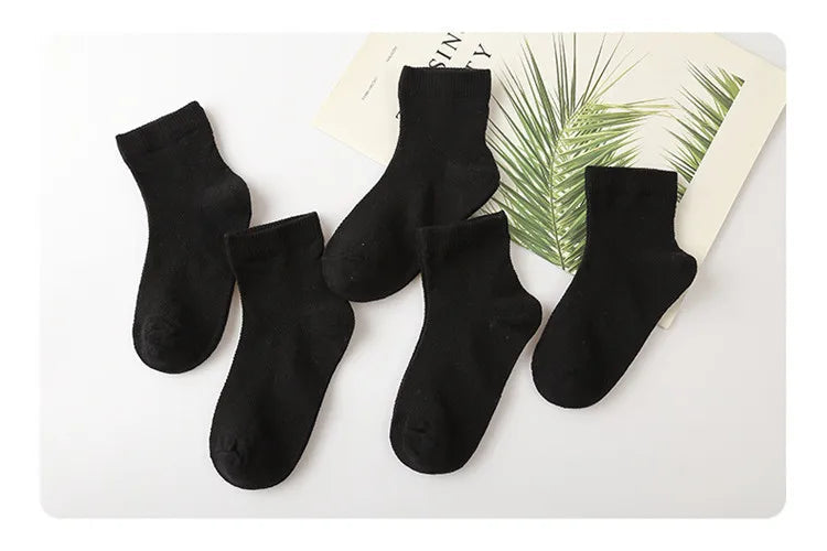 5 Pairs/Lot Children Socks Boy Girl Cotton Fashion Breathable Mesh Socks Spring Summer High Quality 1-12Years Kids Birthday Gift Quick Pick Grocers