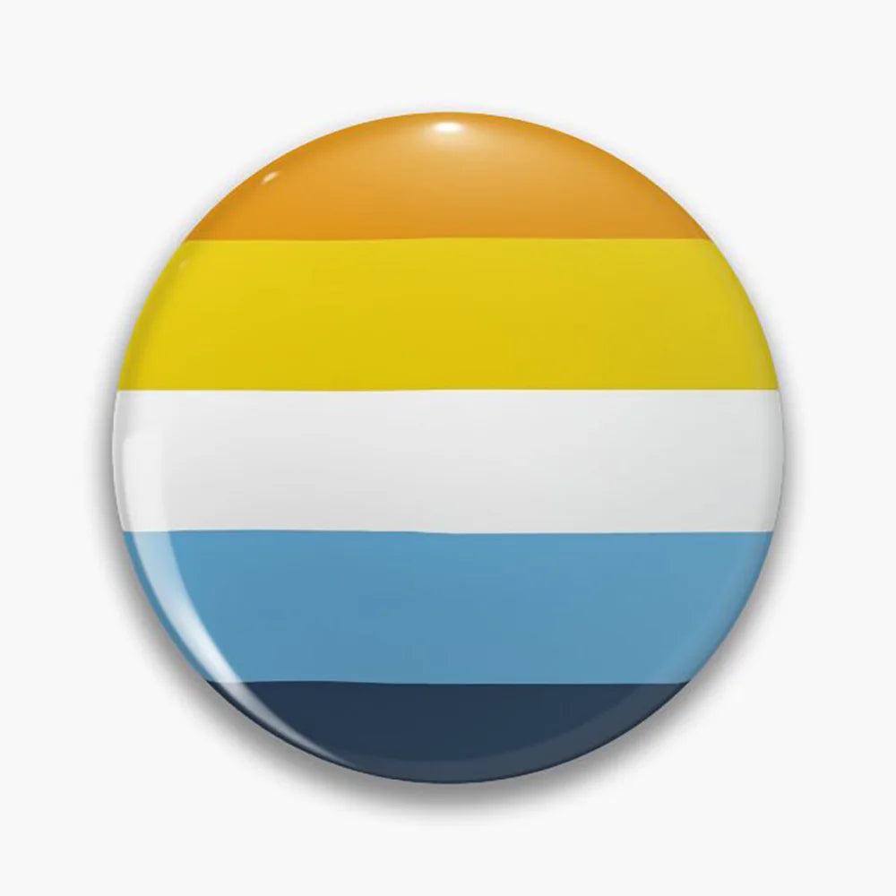 LGBT Rainbow Flag Button Pins Gay Lesbian Bisexual Trans Pansexual Symbol Tinplate Brooches Lapel Badges Backpack Jewelry 44mm Quick Pick Grocers