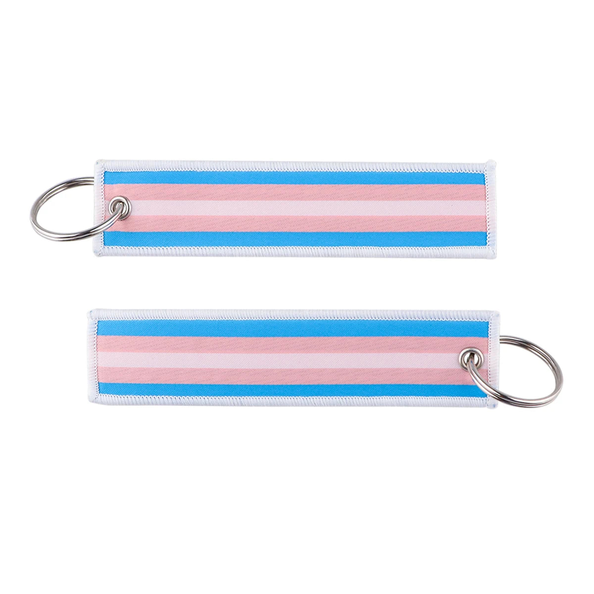 1pcs Rainbow Gay Embroidered Keys Tag Keychains For Motorcycles Cars Backpack Fashion Key Ring Accessories Chaveiro Gifts Quick Pick Grocers