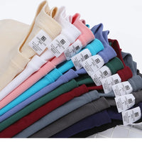100% Cotton Five Half Sleeve Men's Women Summer T-shirt Loose Short-sleeved Casual Basic Shirt O Neck Solid Color Tops Quick Pick Grocers