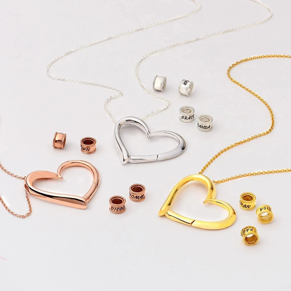Personalized Names Heart Necklace Custom Family Names Beads Necklace Personalized Mother's day Gift Quick Pick Grocers