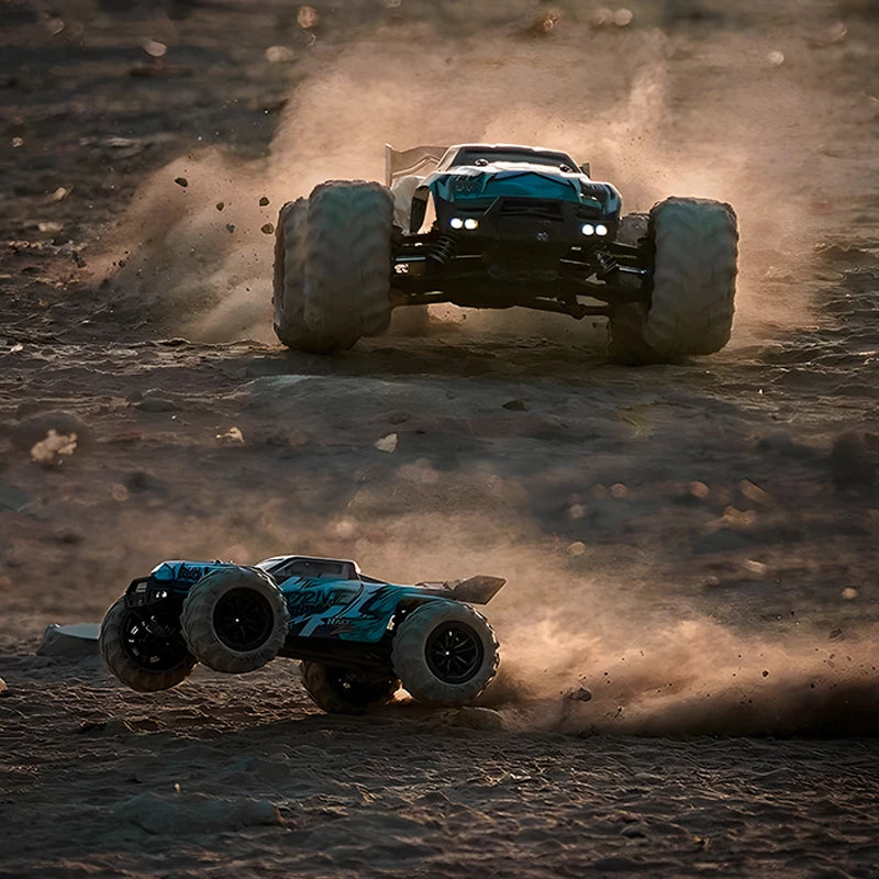 1:16 70KM/H Or 50KM/H 4WD RC Car With LED Remote Control Cars High Speed Drift Monster 4x4 Truck for Kids vs Wltoys 144001 Toys Econic Blanks
