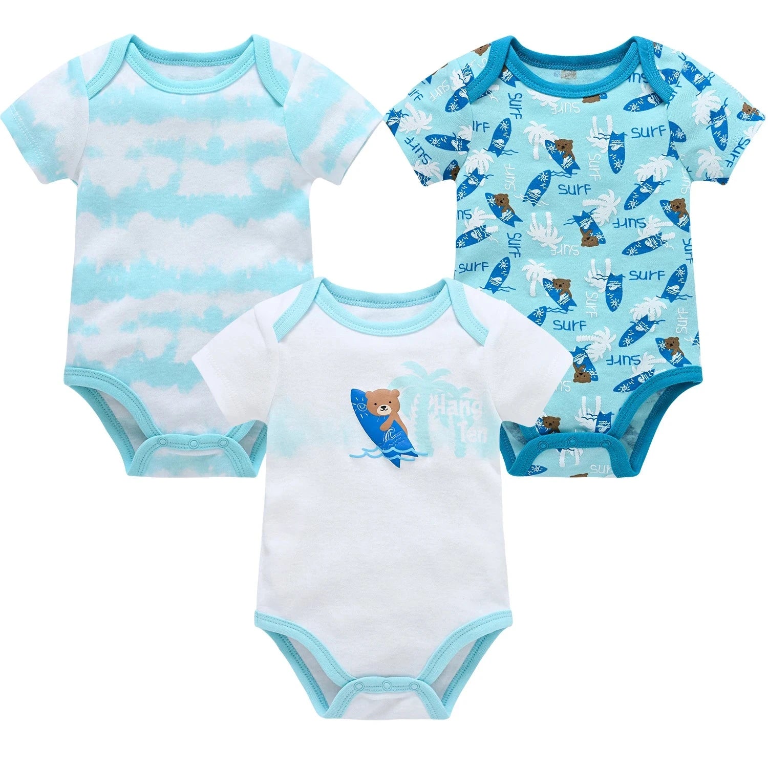 3/6 pcs a lot Baby Girls Clothes  pour nouveaux Cotton Short Sleeve Girl Bodysuit 0-12 Months Newborn Boys Clothing Toddler Econic Blanks