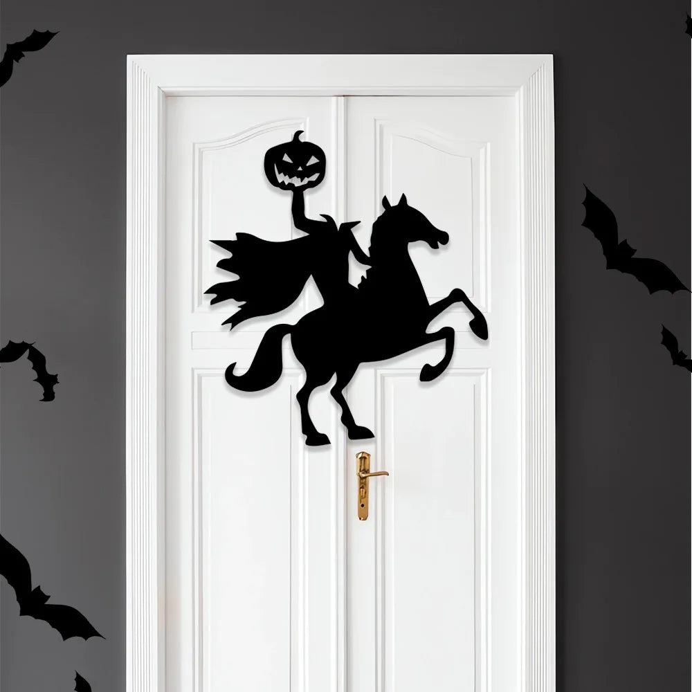 Halloween decoration room door stickers window decor skeleton hand pumpkin DIY devil witch hat glass window stickers ghost Econic Blanks