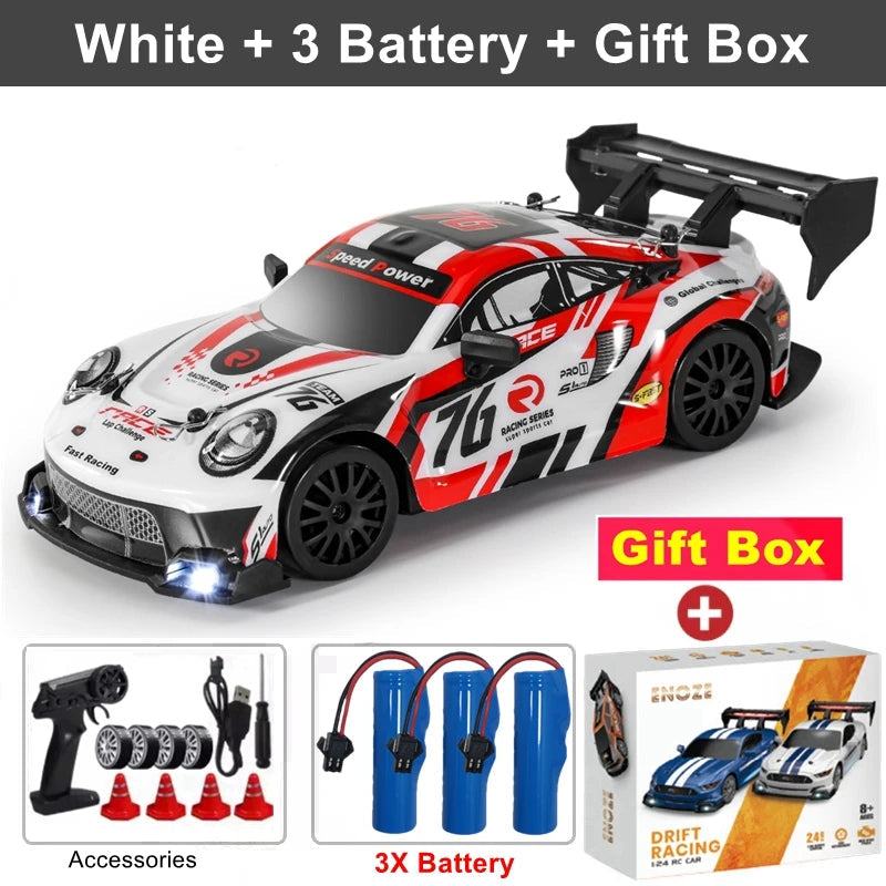 4WD RC Drift Car Remote Control GTRPRO AE86PRO Model 4x4 Racing RTR Radio Truck Vehicle Toy Gift for Boy Girl Children Kid Adult Econic Blanks
