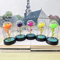 Rose Light Beautiful Realistic Looking Night Light Rose Eternal Flower Party Supplies LED Simulation Rose Flower Valentine's Day Quick Pick Grocers