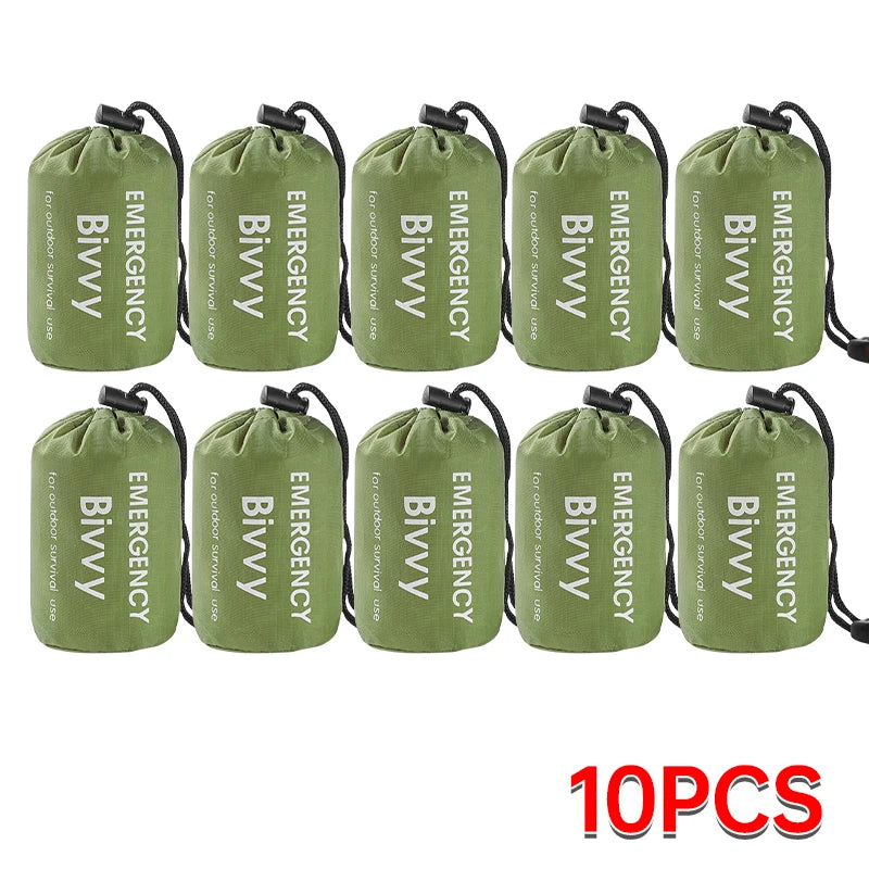 Emergency Sleeping Bag Lightweight Waterproof Outdoor First Aid Kit Waterproof Compression Backpack Hiking Camping Bedding