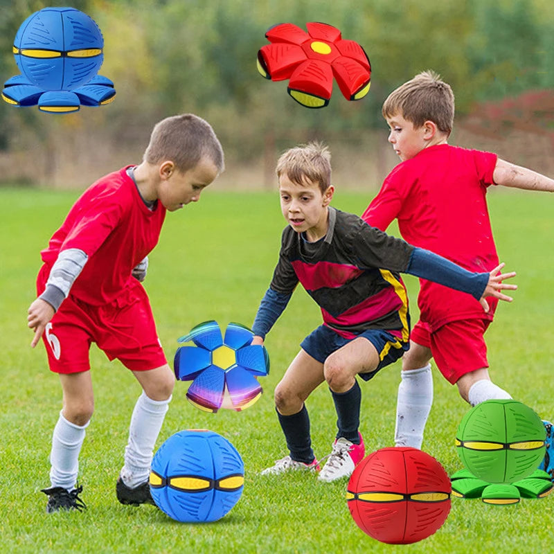 Blue Flying Saucer Ball Outdoor Parent Children Toy Foot Magic Deformation Foot Pressure Decompression Vent Ball Quick Pick Grocers
