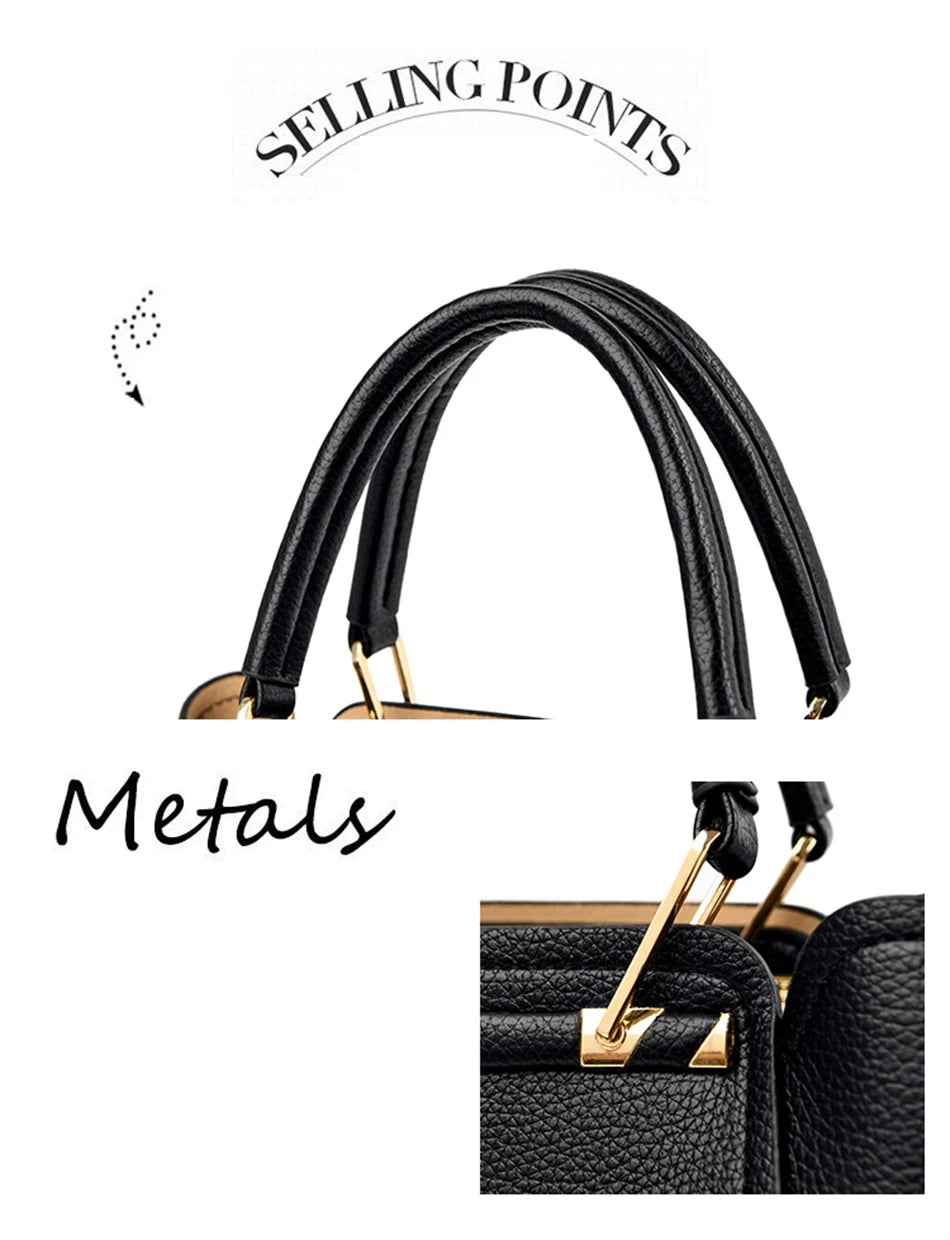 2024 Luxury Women Designer 3 Layers Shoulder Crossbody Sac Ladies Large Capacity Leather Handbags Shopper Brand Messenger Totes Quick Pick Grocers