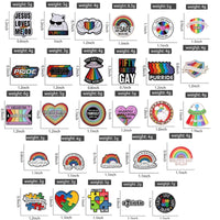 LGBTQ Pride Collect You Are Safe With Me Enamel Pins Rainbow Spaceship UFO Shield Cat Brooches Lapel Badges Jewelry Lover Gifts Quick Pick Grocers