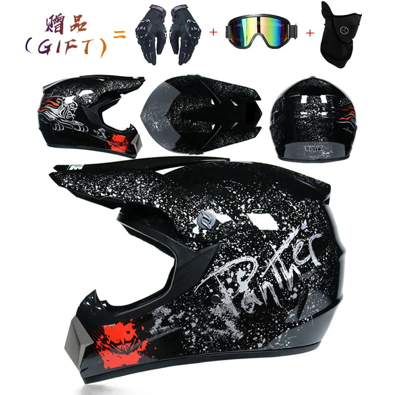Safety Motocross Helmet Casco Motocross Bicycle Downhill Capacete ATV Cross Helmet Child Motorcycle Helmet Dot Abs 1KG Unisex