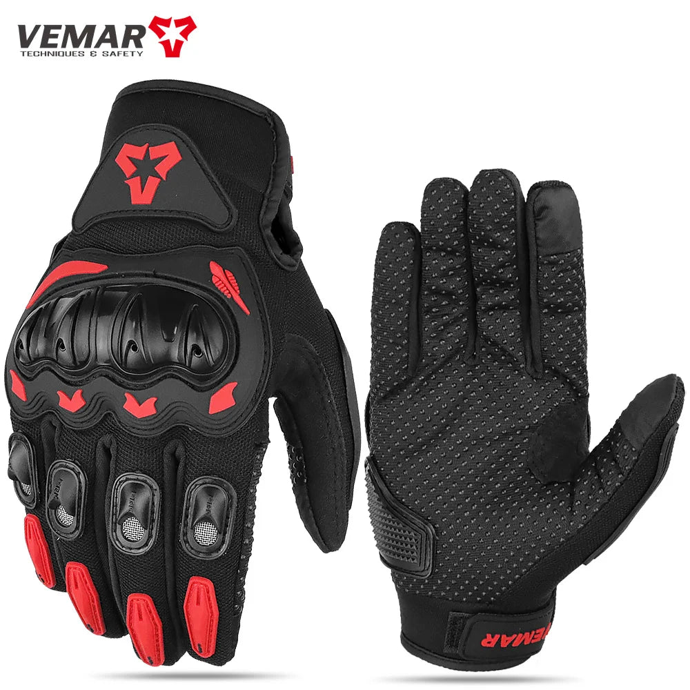 Summer Motorcycle Gloves Men Women Full Finger Touch Screen Motocross Racing Gloves Motorbike Bicycle Cycling Glove M-XXL Quick Pick Grocers