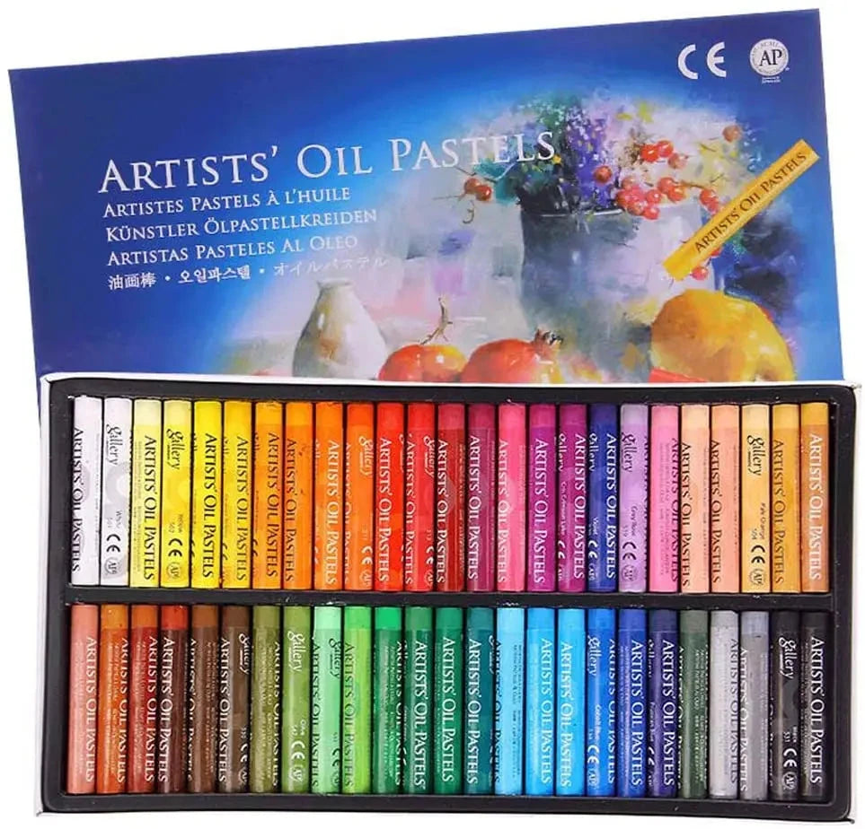 MUNGYO Artist Oil Pastel Set 12/25/50 Professional Painting Drawing Graffiti Art Crayons Washable Round Non Toxic Sticks Econic Blanks