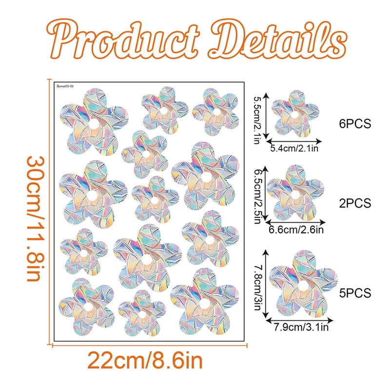 Rainbow Suncatcher Window Stickers PVC Cat Butterfly Prism Glass Wall Sticker Home Kids Bedroom Decoration Self Adhesive Decal Quick Pick Grocers