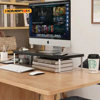 Computer Monitor Elevated Monitor Base Home Office Storage Rack Computer Desktop Creative Storage Rack Office Storage Supplies Quick Pick Grocers