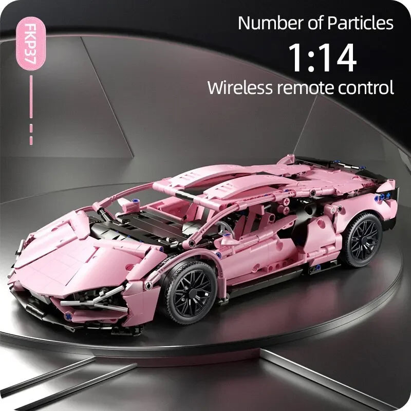 Technical Racing Sport Car 1280PCS Model Building Blocks City Mechanical Speed Vehicle Supercar Brick Puzzle Toys Kid Adult Gift Purest Peak Salt