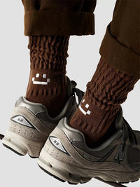 4 Pairs Men's Cotton Work Socks Cushioned Long Running Breathable Ankle Crew Socks  Casual Socks for Men Cycling socks Quick Pick Grocers