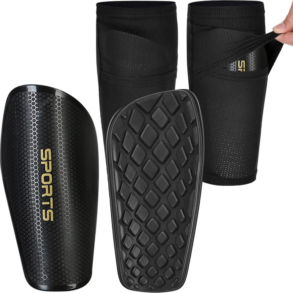 Sanke 1 Pair Soccer Football Shin Guard Teens Socks Pads Professional Shields Legging Shinguards Sleeves Protective Gear Quick Pick Grocers