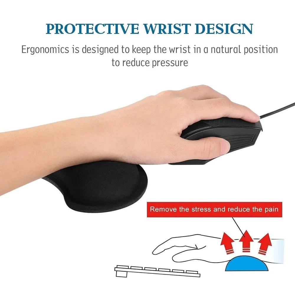 Widen Memory Foam Nonslip Mouse Pad Wrist Support Keyboard Wrist Rest Support For Office, Computer, Laptop & Mac & Comfortable Econic Blanks